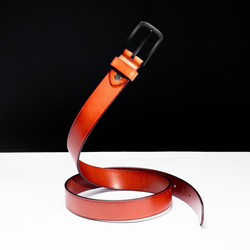 LADODI Thắt Lưng Da Bò Thật 3.4 Cm Khóa Gài Sáng Màu Thời Trang Cao Cấp Cho cả  Nam và Nữ