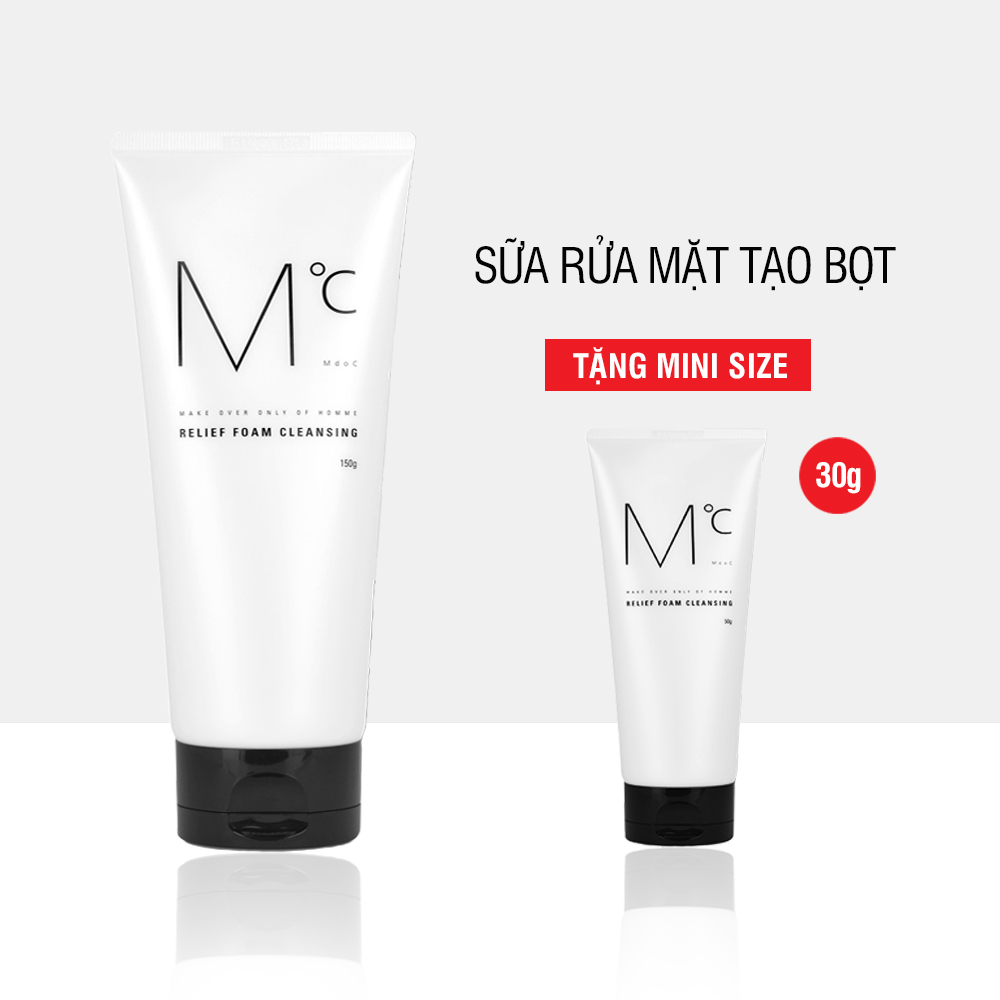 [ TẶNG SRM MINI ] Sữa rửa mặt nam MdoC 150g loại bỏ bã nhờn JN-MCSD04