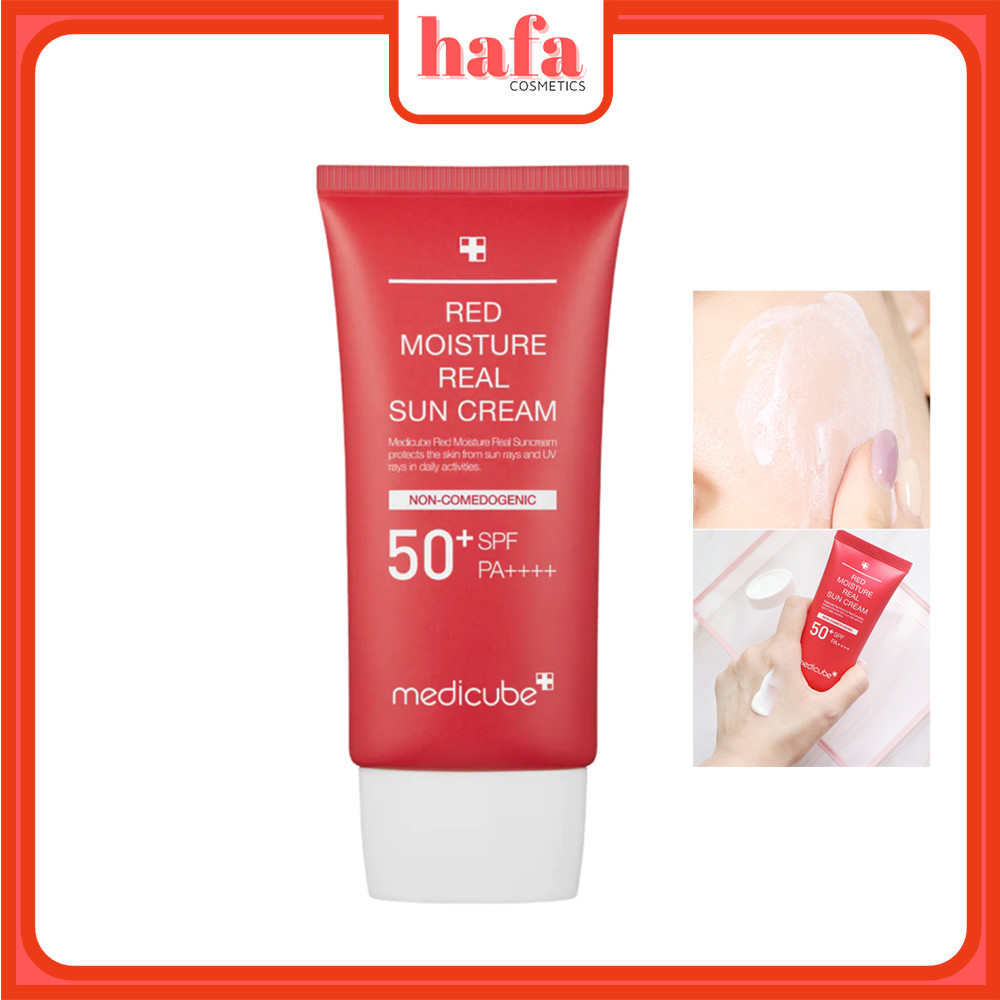 Kem Chống Nắng Dành Cho Da Dầu, Mụn Medicube Red Moisture Real Sun Cream