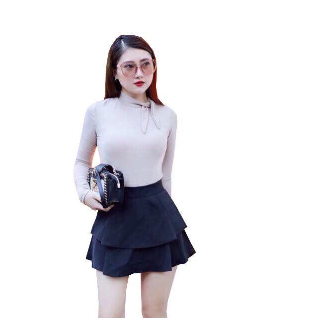 Hàng đẹp_QUẦN VÁY CẠP CAO_QUẦN GIẢ VÁY 3 TẦNG ĐẸP