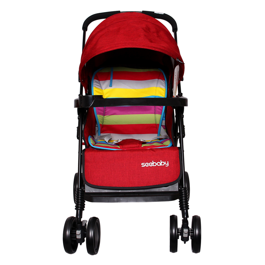 Xe Đẩy Trẻ Em 2 Chiều Seebaby T11-Red (Đỏ) - Mẫu Mới 2017