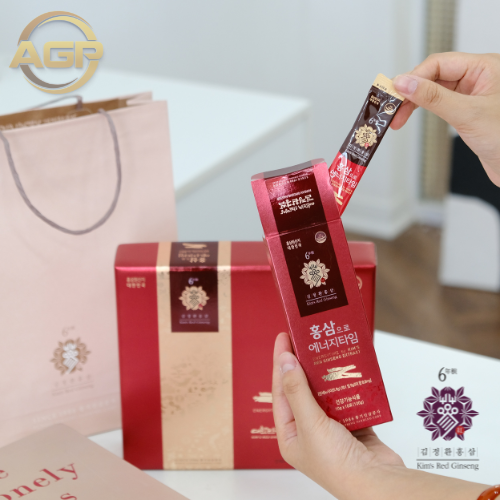 Kim's Red Ginseng - Tinh chất Hồng Sâm Phục Linh Energy Time (30 gói x 10g)