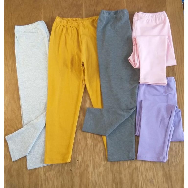 (mới về) Quần thun dài legging cotton cho bé 18-32kg