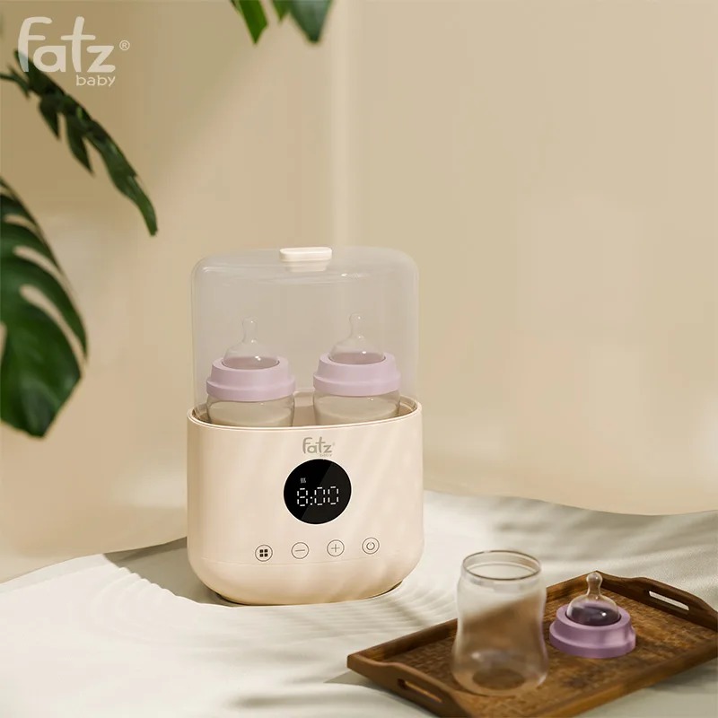Máy hâm sữa siêu tốc và tiệt trùng 2 bình Fatzbaby Duo 8 FB3062SJ - Hàng Chính Hãng
