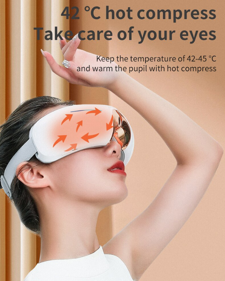 Máy Massage Mắt Chườm Nóng Visual Mask AIR Với 3 Chế Độ Rung - Home and Garden