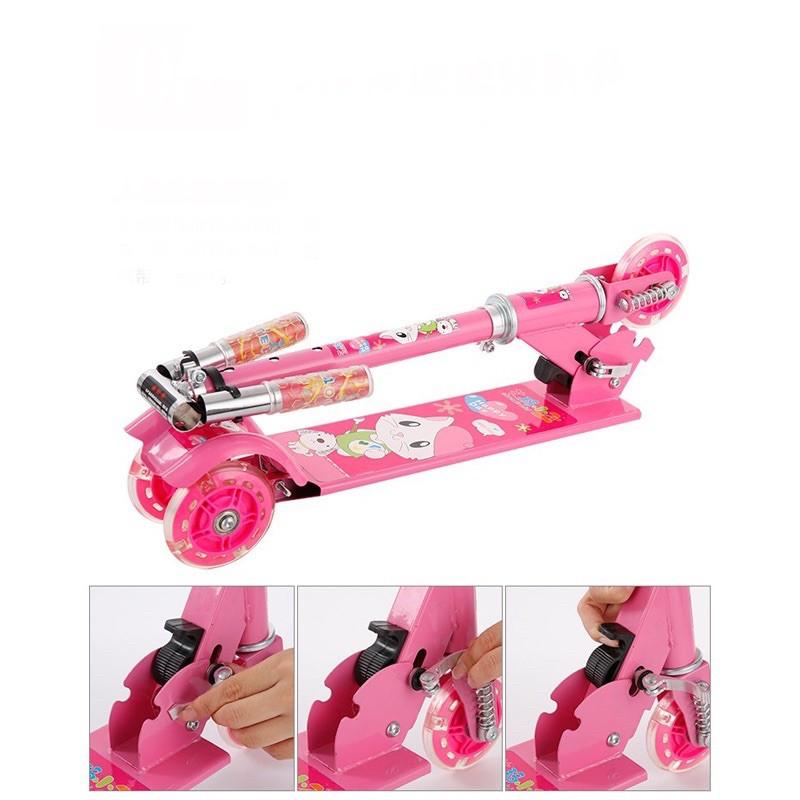Xe trượt Xe Scooter Cỡ To Có Lò Xo Giảm Sốc Bánh Phát Sáng – đồ chơi vận động cho bé-1183