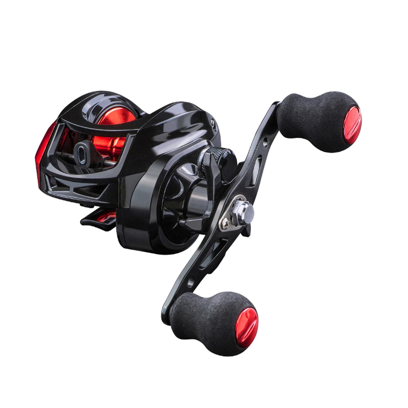 2pcs Baitcasting Reels 7.2:1 Gear Ratio Fishing Reel 8kg Max Drag Left Hand
