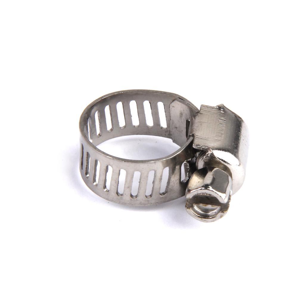 50PCS 5 Size Adjustable Fuel Line Jubilee Hose Spring Clamp Petrol Pipe Clip