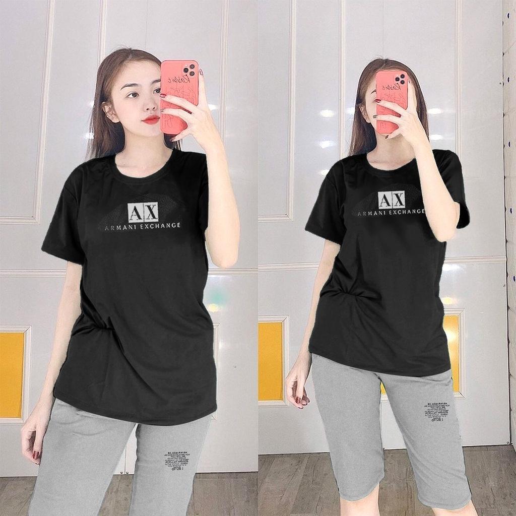 Đồ Bộ Mặc Nhà Nữ Quần Lửng Bigsize Thun Cotton Thể Thao Đẹp Dễ Thương Cute, Mặc Ngủ Đi Chơi DBN16