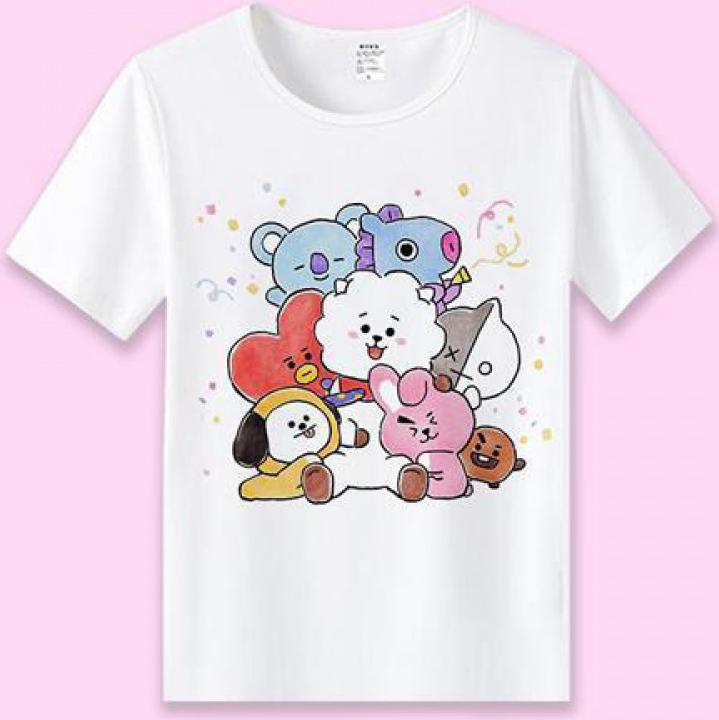 Áo BT21 BTS áo phông in hình BT21 siêu cute