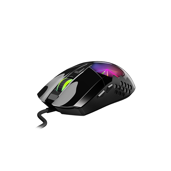 Chuột gaming có dây Genius Scorpion M715 màu đen - nhẹ, 6 nút lập trình, 7 màu LED, DPI 7200, Hàng chính hãng, Bảo hành 1 năm