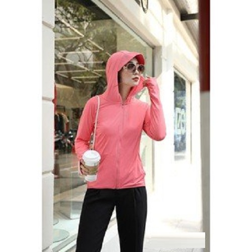 Áo khoác nắng nữ che mặt chống tia UV vải dày dặn mát thoáng khí - màu sắc thời trang