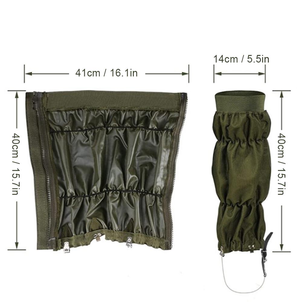 Waterproof Hiking Leg Gaiters Outdoor Leg Protection Snow Boot Gaiters for Camping Climbing Hunting