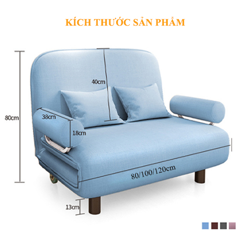 [FREESHIP + TẶNG GỐI] Ghế Sofa Giường Thông Minh Cao Cấp Sang Trọng, Giường Sofa 2 Trong 1 Đa Năng Với 5 Mức Điều Chỉnh Lưng Ghế Có Khóa Kéo Dễ Dàng Tháo Vệ Sinh