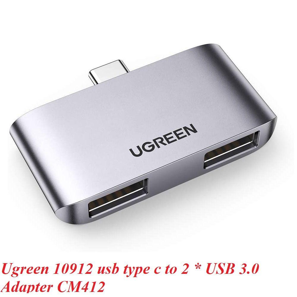 Ugreen UG10912CM412TK Hub USB type C sang 2 x USB 3.0 Bộ chuyển đổi - HÀNG CHÍNH HÃNG