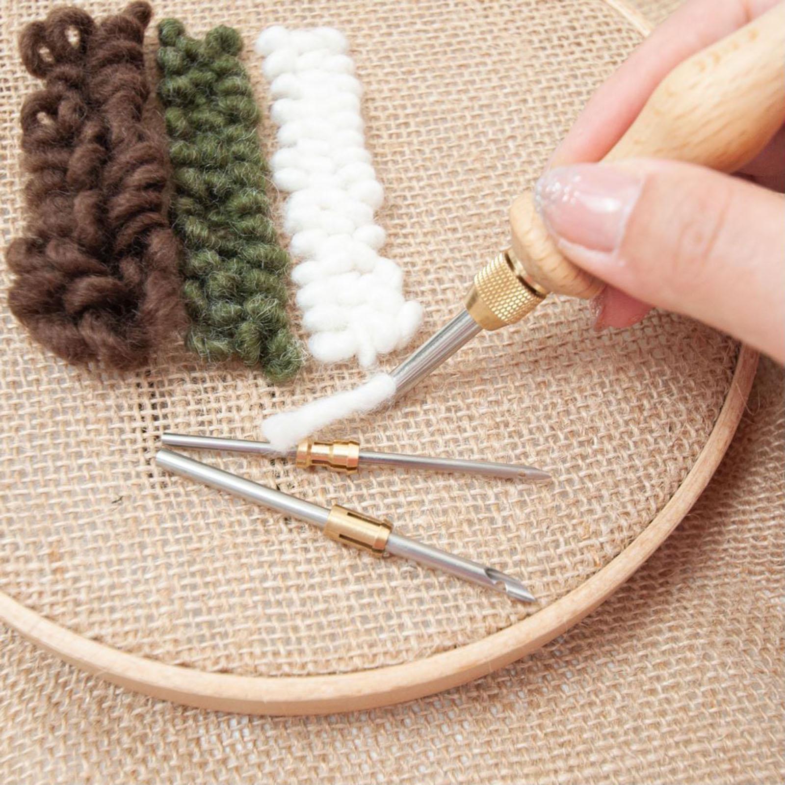 Punch Set Embroidery Punch Pen Punch Tool for 5 mm 3.5 mm Yarn