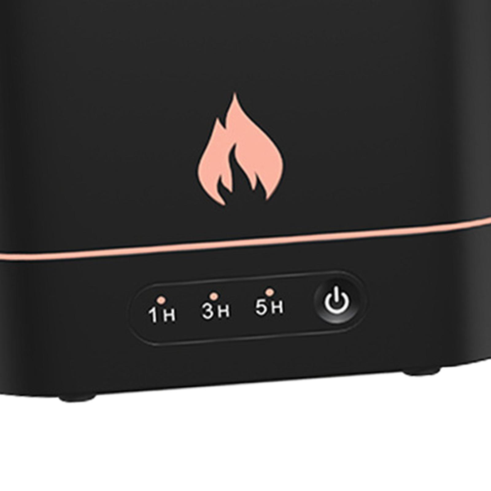 Air Humidifier Waterless Auto Shut-Off with Realistic Flame for Travel