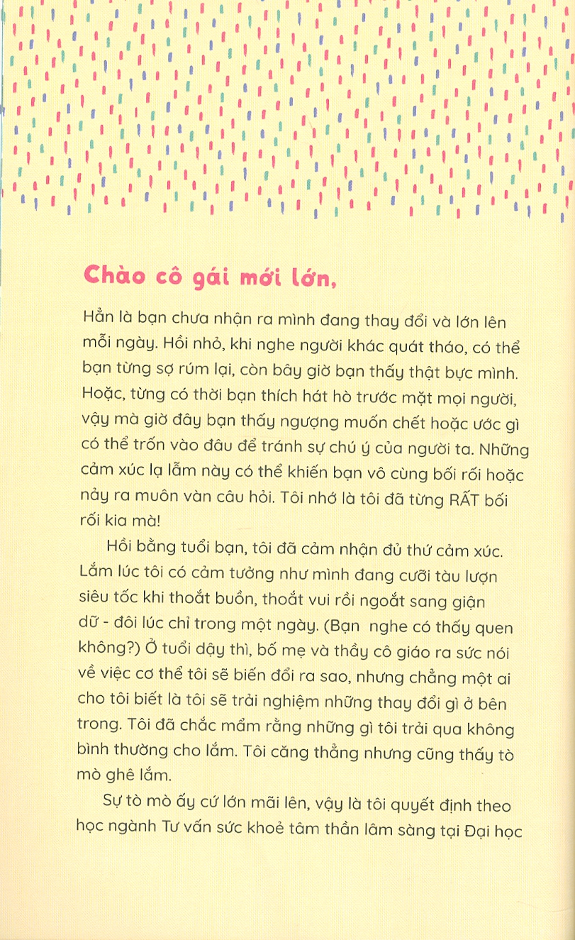 Cẩm Nang Tuổi Dậy Thì Dành Cho Bạn Gái: NÂNG NIU CẢM XÚC - Bật Mí Tư Duy Tích Cực Dành Cho Các Thiếu Nữ