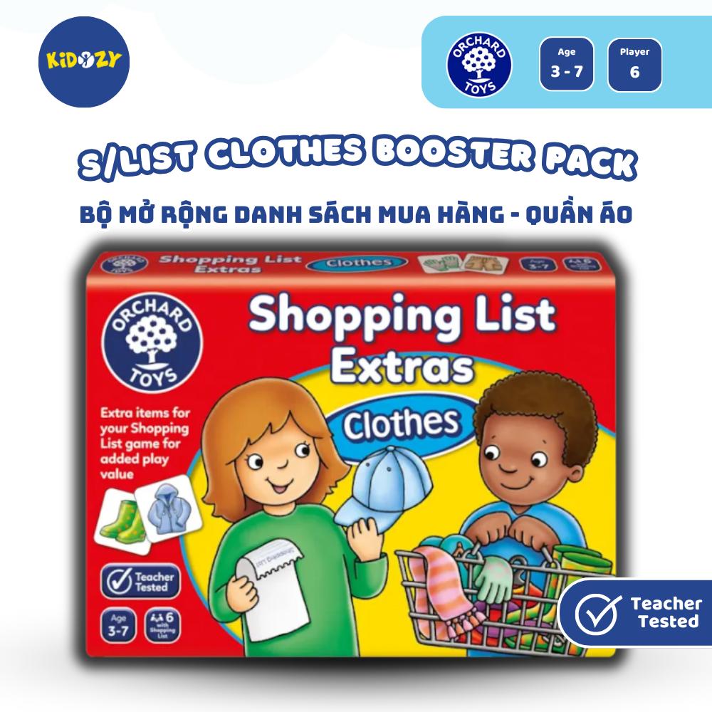 Trò chơi trí tuệ Shopping List Bộ Quần Áo - Orchard Toys phát triển trí tưởng tượng, ghi nhớ của trẻ