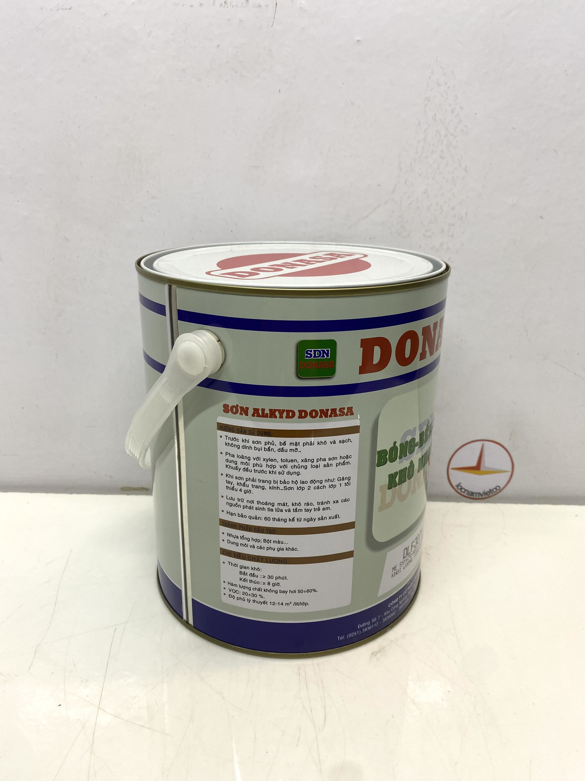 Sơn dầu Đồng Nai Donasa màu xanh ngọc 9058 3kg _ DLF 9058
