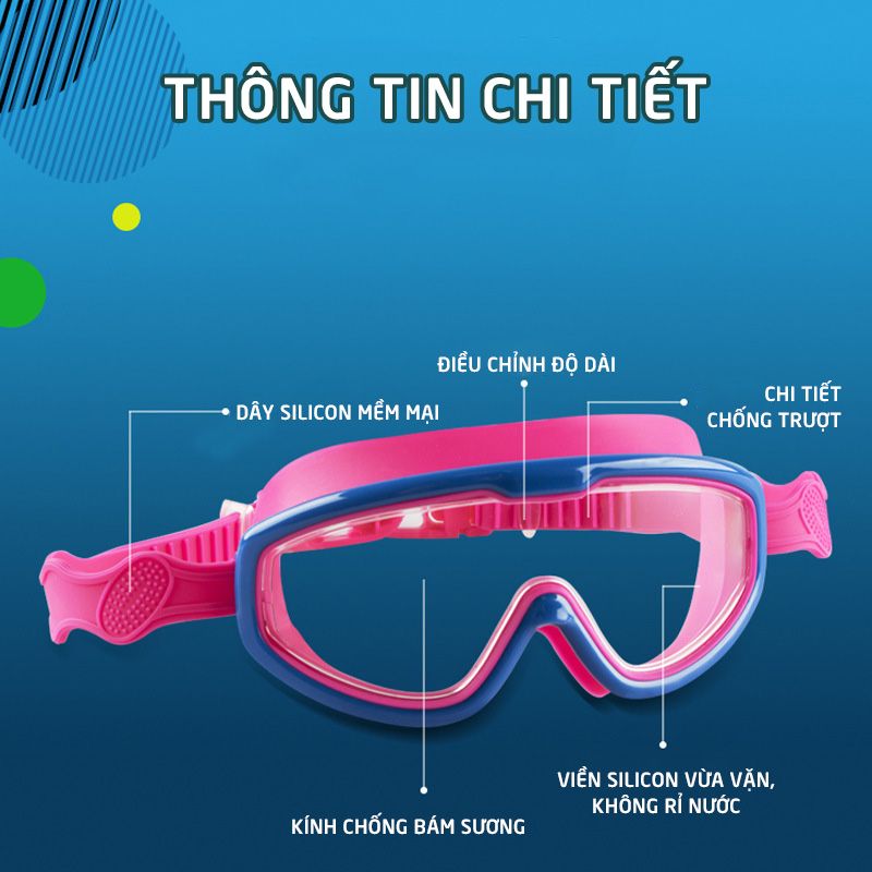 Kính bơi không gọng chống nước cho trẻ CS CA-958 Sportslink