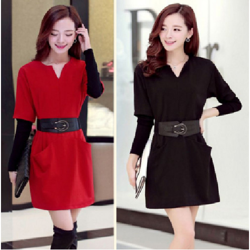 VÁY THU ĐÔNG XINH KÈM THẮT LƯNG THỜI TRANG_TB 18