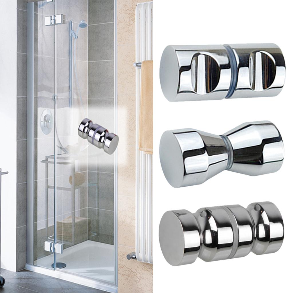 Aluminum Alloy Glass Door Handle Knob for Bathroom Kitchen Toilet Garden