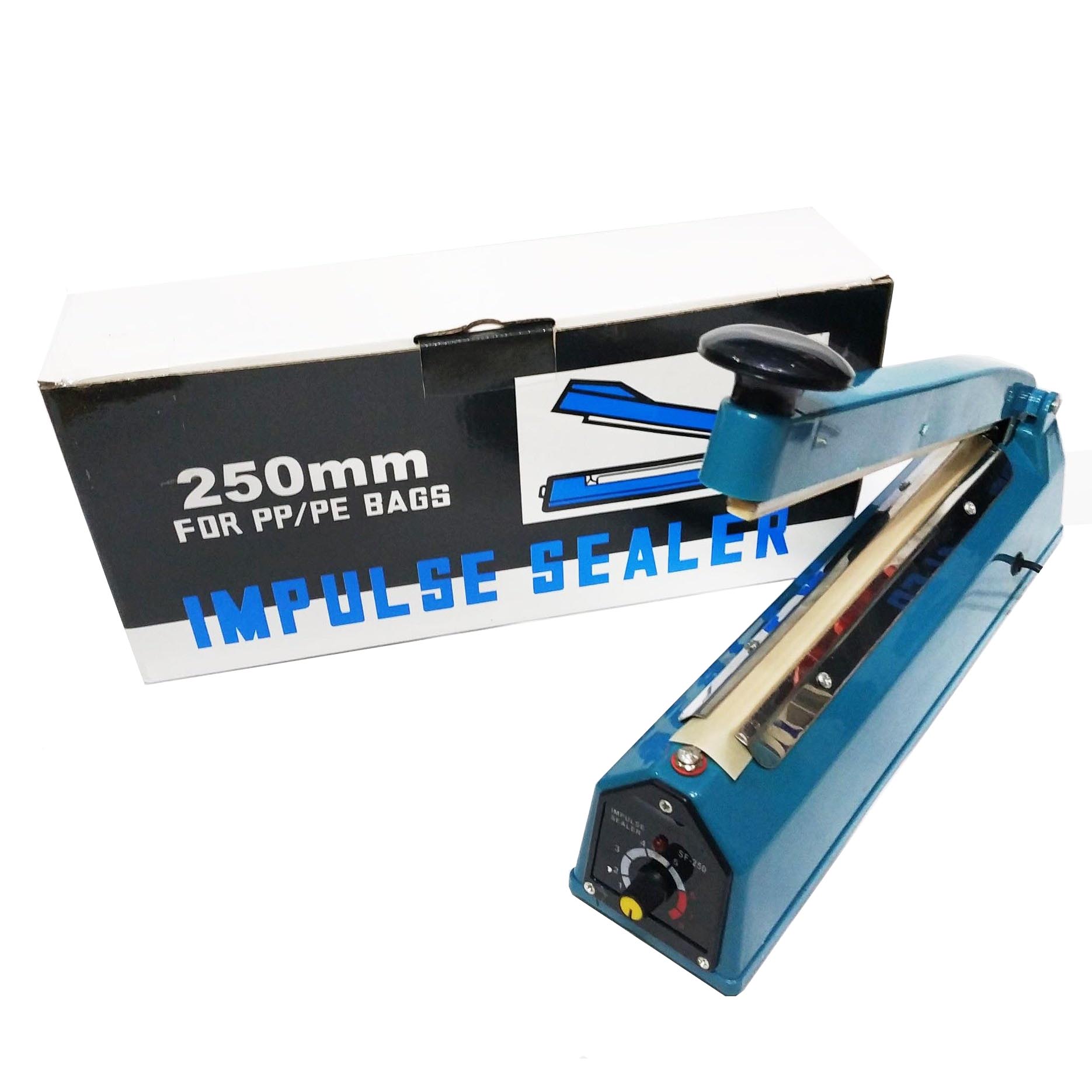Máy hàn túi nilon dập tay PFS 250 - Máy hàn miệng túi đa năng, hàn túi zip nhôm, túi nhựa, túi Craft