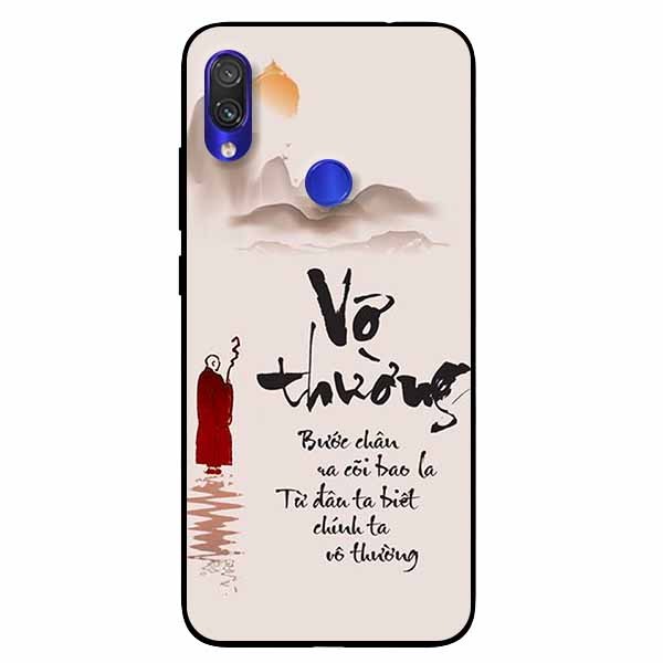 Ốp lưng in cho Xiaomi Redmi Note 7 Mẫu Vô Thường Bước Chân