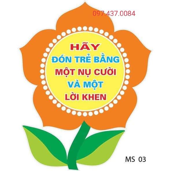 Decal hoa biểu ngữ