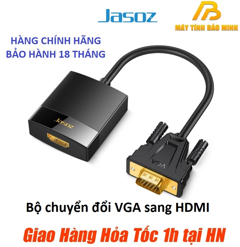 Bộ Chuyển Đổi VGA Sang HDMI JASOZ G115T-G119 - Hàng chính hãng