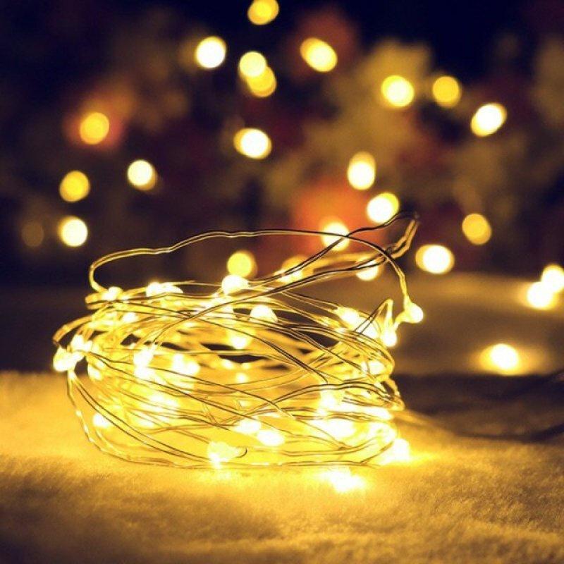 Dây đèn LED đom đóm fairylight dài 3 mét có sẵn pin siêu rẻ