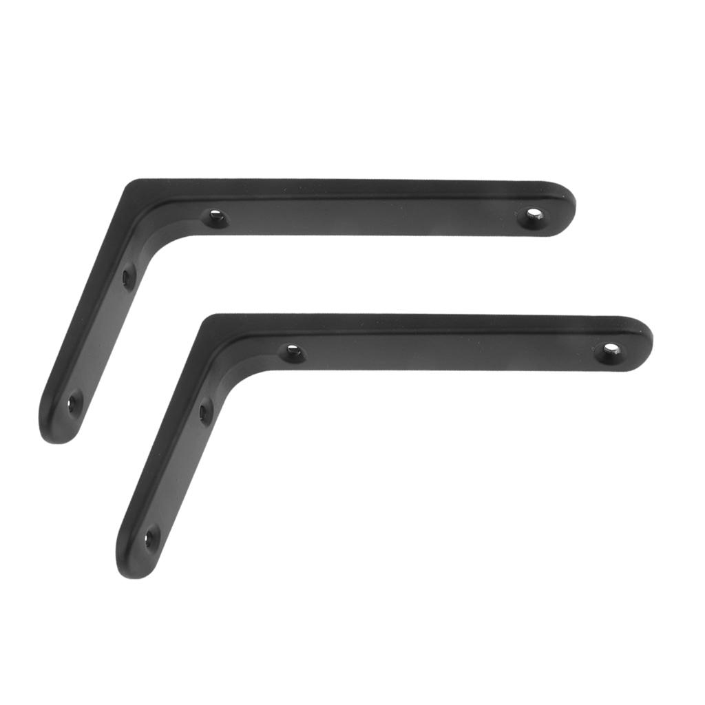 2xHeavy Duty Shelf Bracket Wall Hanging Shelve L Shaped Supporter 10x15cm