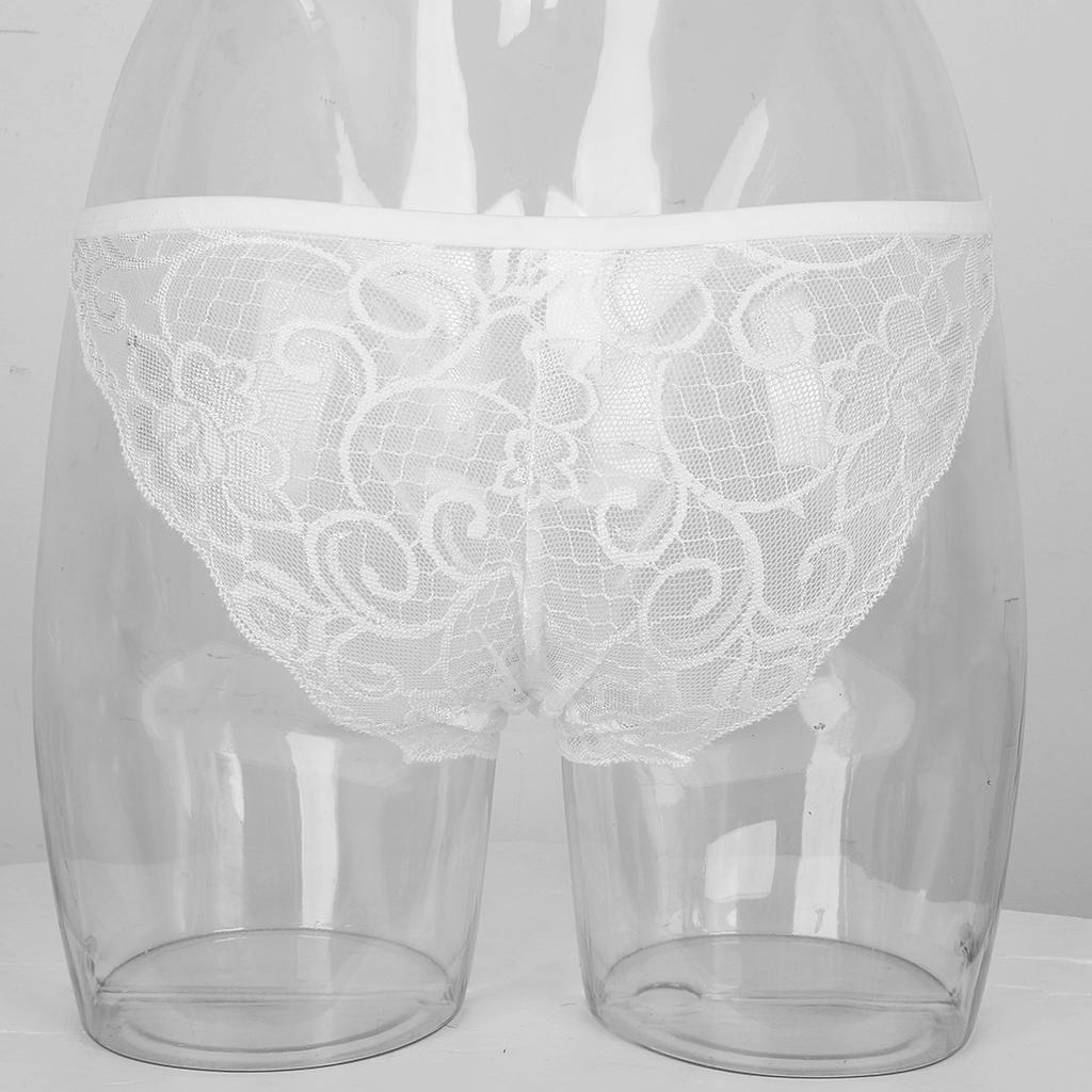 Women Sheer Lace Flower Thongs Ladies Underwear Panties Briefs Intimate Lingerie Underpants