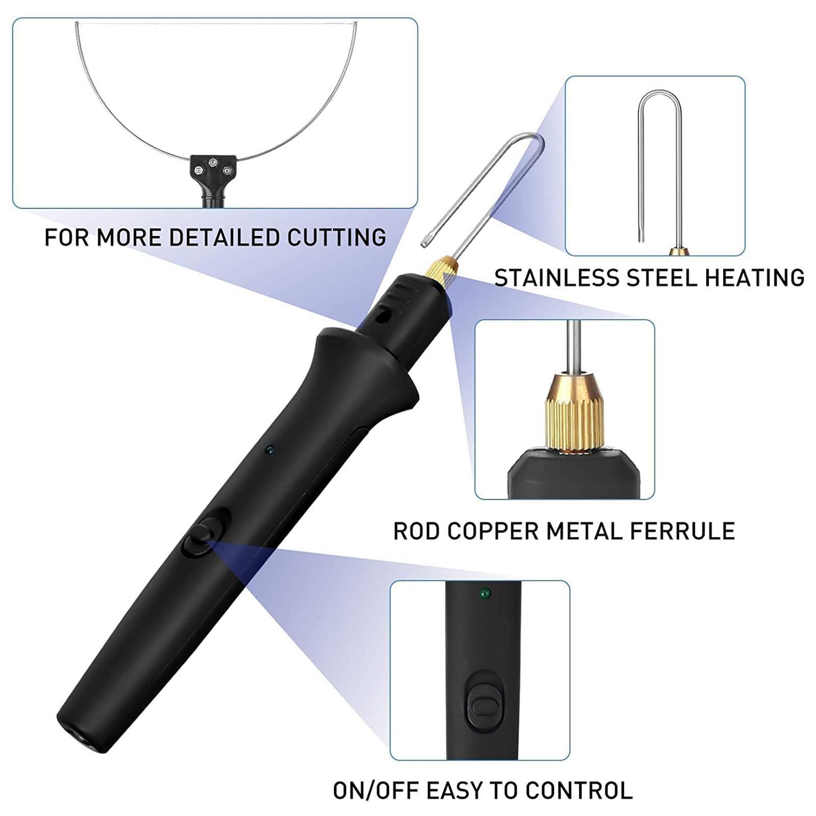 8 Pieces Set Electric Foam Cutter Pen Cutter kit Wire Foam Cutter