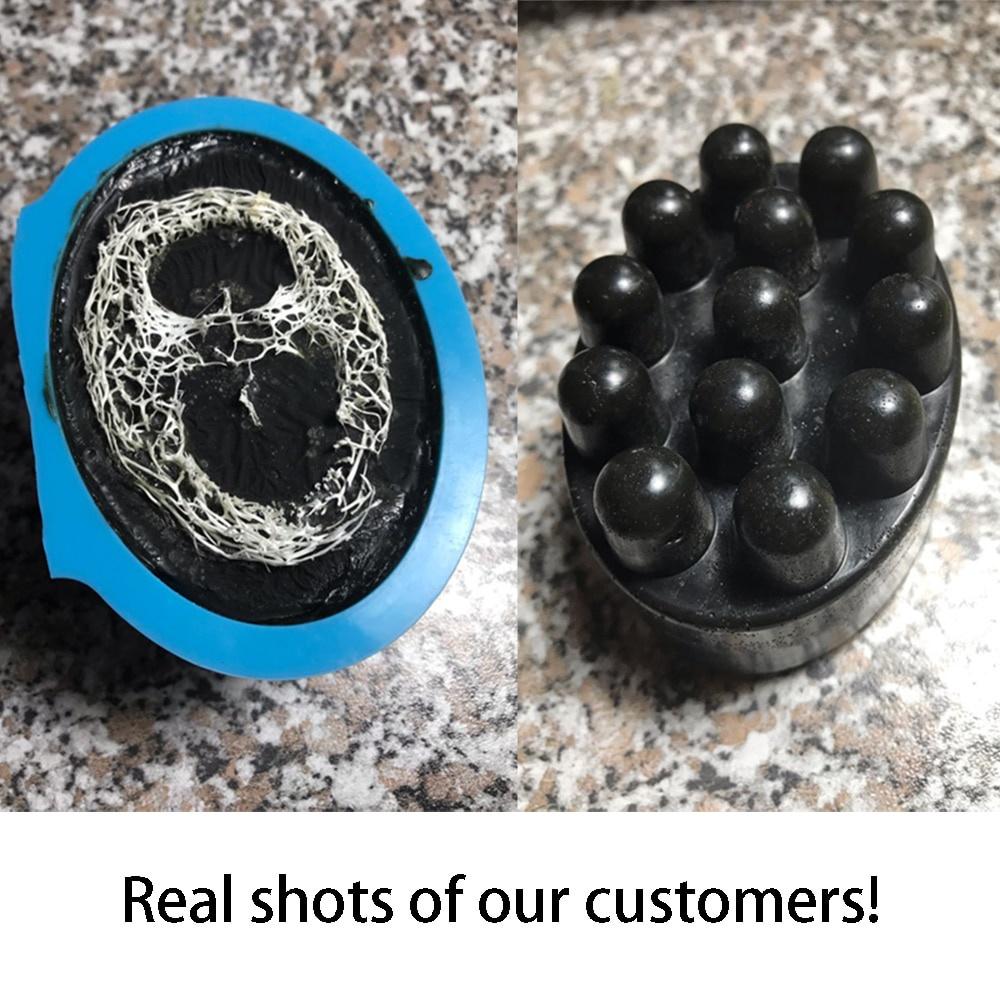 4 Compartment Silicone Soap Mold Massage Bar Soap making Tool With Single-hole Moulds