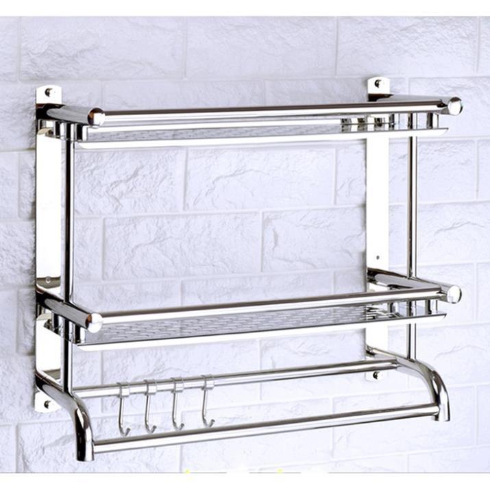 Kệ để đồ nhà tắm inox - Kệ để đồ nhà tắm inox treo tường 40cm
