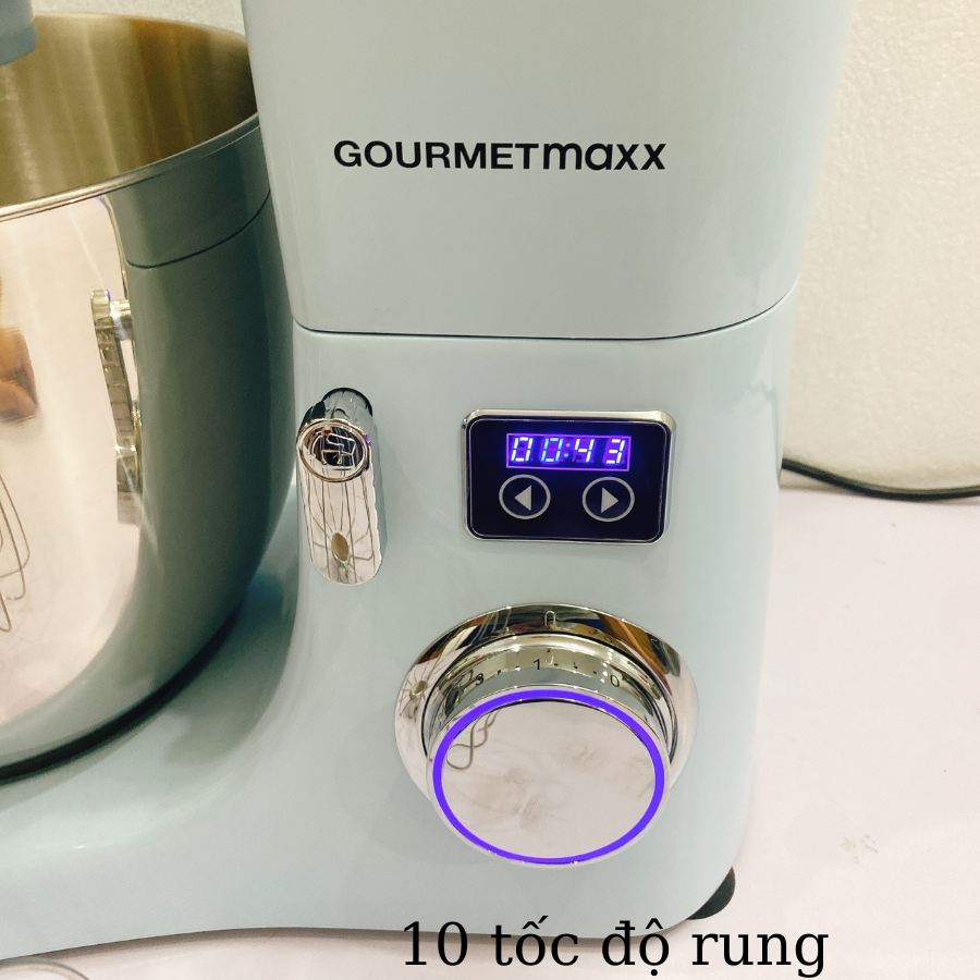 Máy trộn bột công nghiệp GOURMETMAXX 10L 2000W thân máy kim loại có hẹn giờ- thương hiệu Đức - Hàng chính hãng