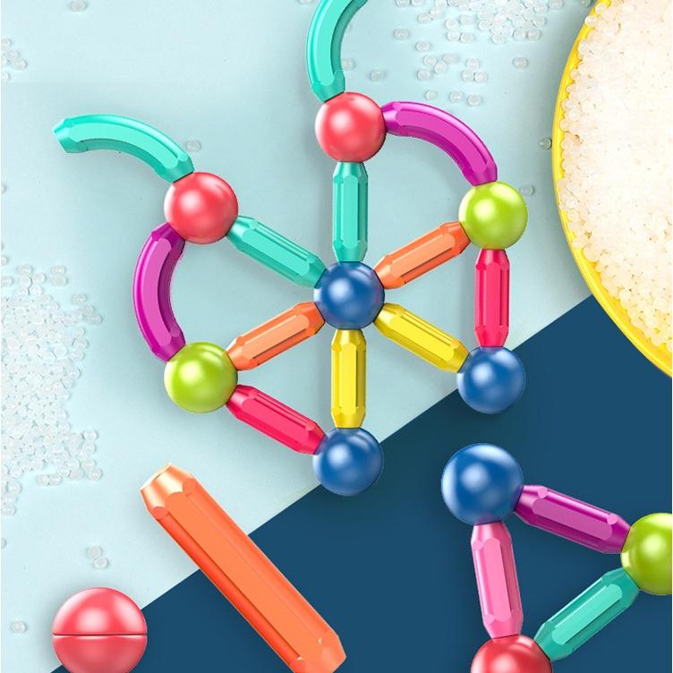 Đồ Chơi Xếp Hình Nam Châm Magnetic Stick Cho Bé 1,2,3 Tuổi Thông Minh Đồ Chơi Ghép Hình Trẻ Em Sáng Tạo & Phát Triển