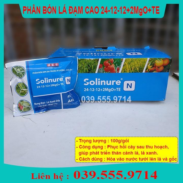 Combo 3 Gói Phân bón Đạm Cao 24-12-12+2mgO+TE - Mập Cây, Kích mầm lá xanh dày, Lớn Trái,
