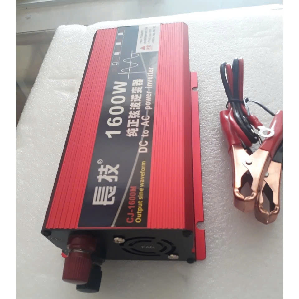 Inverter Kích Điện 12V Sang 220V Sóng Sin Chuẩn 1600W – Giải Pháp Dự Phòng Khi Cúp Điện đèn trợ sáng