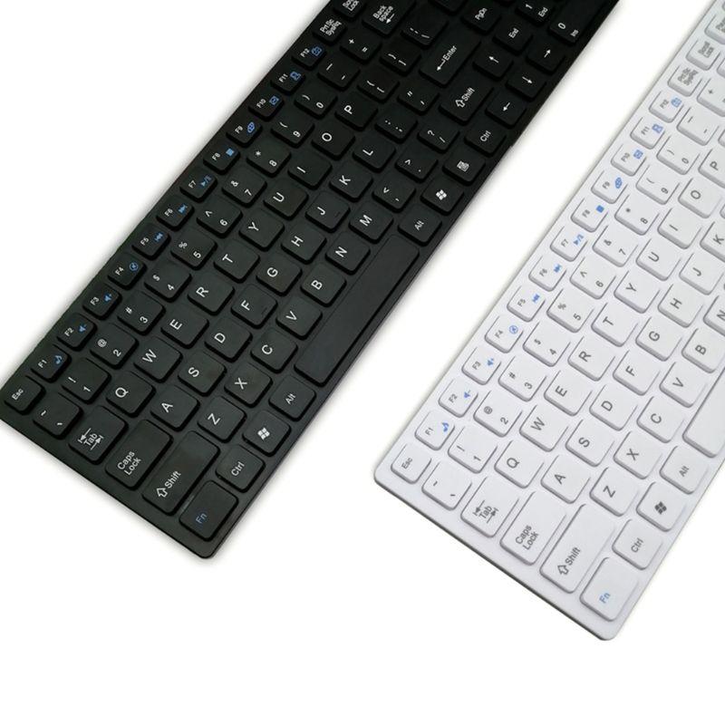 Đa Năng Silicon Siêu Mỏng 2.4G Không Dây Bàn Phím Và Chuột Cho Laptop Máy Tính