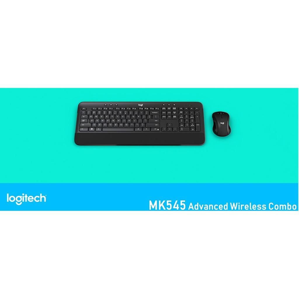 Bộ Bàn phím chuột Logitech MK545 Không dây - Thiết kế chống nước đổ tràn - Hàng chính hãng