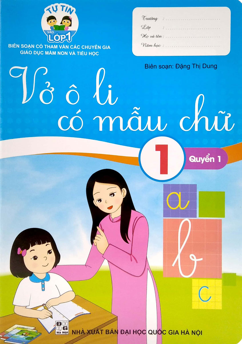 Vở Ô Li Có Mẫu Chữ 1 Quyển 1
