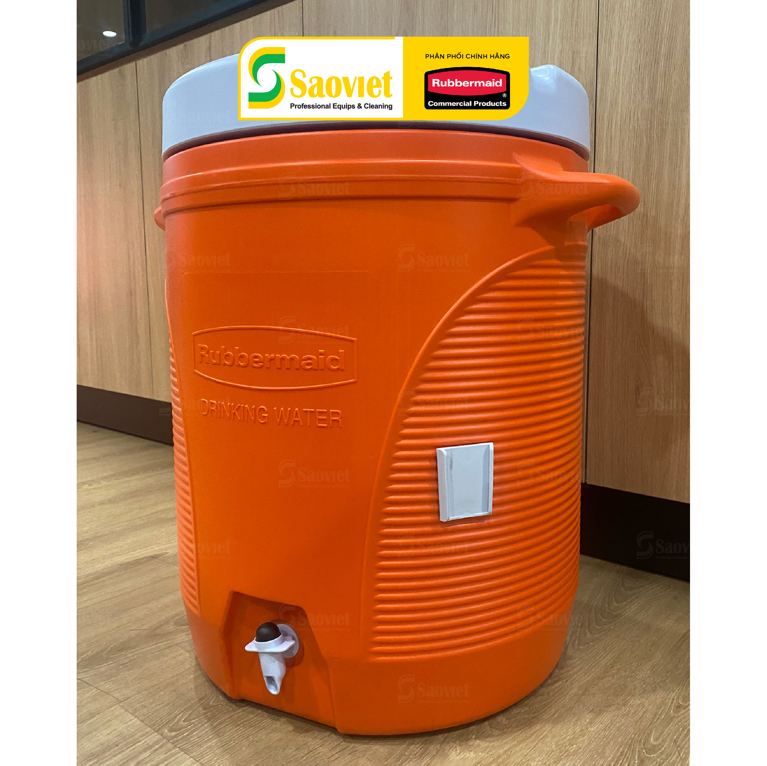 Thùng Đá Siêu Giữ Nhiệt RUBBERMAID Water Ice Chest Cooler 37.8L - SKU: FG16100111 | SAOVIETCO