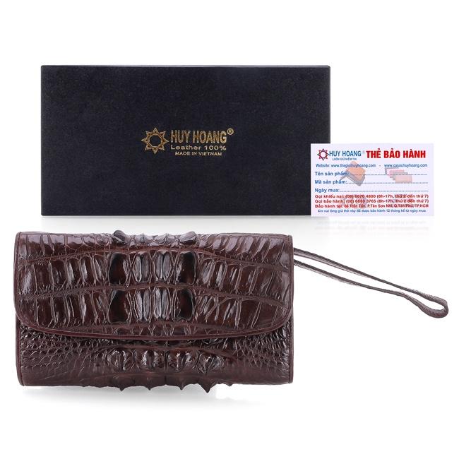 HC3201-02-03-07 - Bóp nữ da Huy Hoàng 3 gấp gai màu vàng bò, đen, nâu đỏ, nâu đất