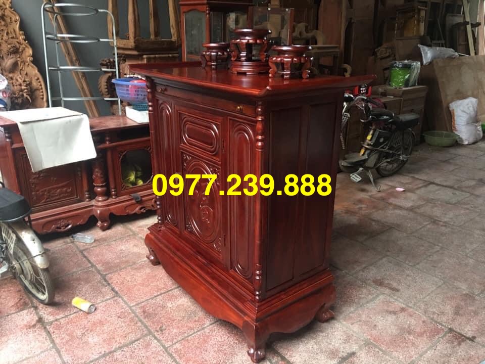 Tủ thờ gỗ sồi 153cm