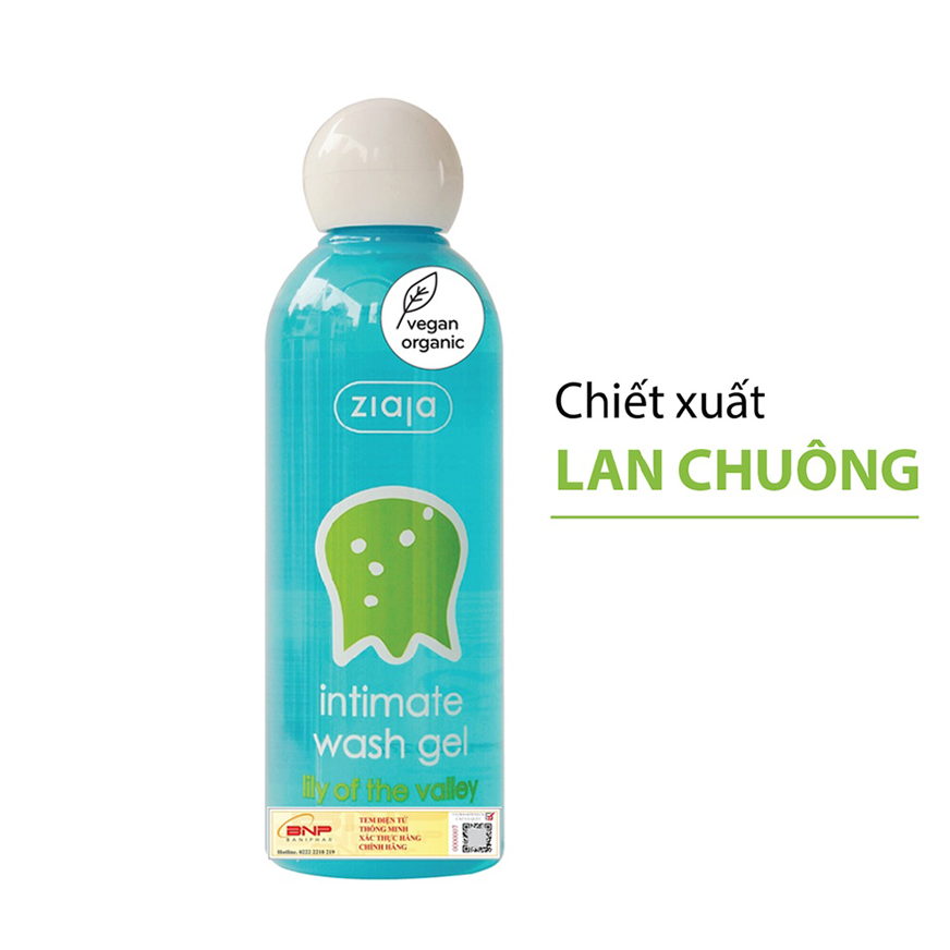 Dung Dịch Vệ Sinh intima Ziaja Hoa Lan Chuông Tươi Mới - Intimate Wash Gel Lily Of The Valley 200ml