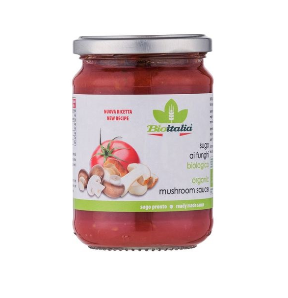 Sốt nấm hữu cơ Bioitalia organic mushroom sauce 350g