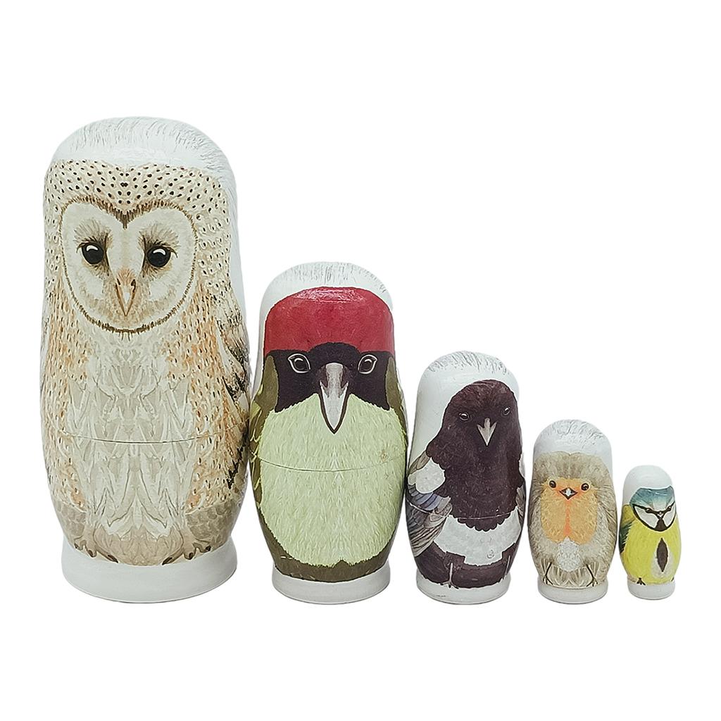 Matryoshka Russian Nesting Dolls Babushka Wooden Owl Stacking Dolls Figurine